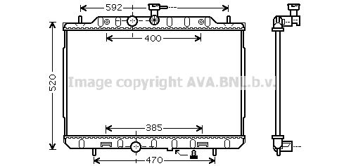 AVA QUALITY COOLING radiatorius, variklio aušinimas DN2291